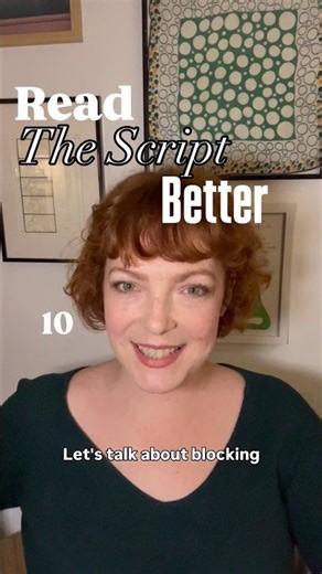 Day 10 of Read The Script Better! 21 days of script analysis tools for actors!