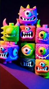 Evil Toy Tower Collapse 😱🎲 #scaryshorts #creepytoys