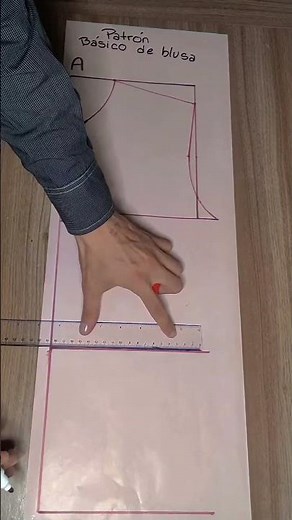 full video here 👆👆👆👆 basic blouse pattern #pattern #patternmaking #blouse #sewing #quicksewing