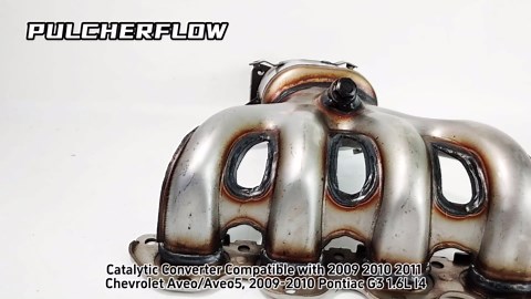 Catalytic Converter Compatible with 2009 2010 2011 Chevrolet Aveo/Aveo5, 2009-2010 Pontiac G3 1.6L I4 Catalytic Convertor High Performance (EPA Compliant)