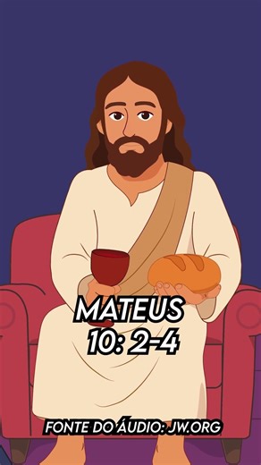 MATEUS Capitulo 10 Versiculos 2-4 #jesus #mensagem #animação