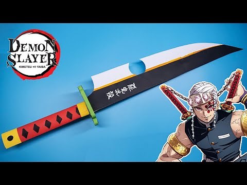 Uzui Tengen Ninja Sword || How to make Paper Kimetsu no Yaiba Sword