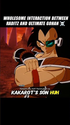 Wholesome Interaction Between Raditz And Ultimate Gohan 🤯 #crashout #raditz #sparkingzero #dbz