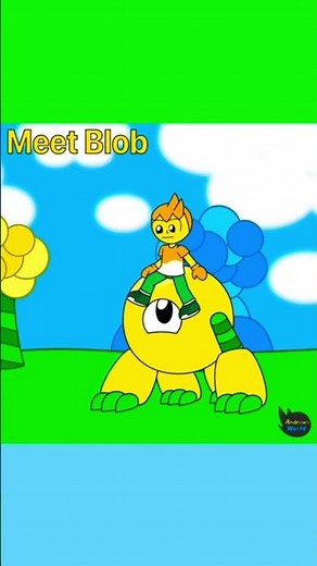 Meet Blob. He is the slimy creature that protects the blob lands.