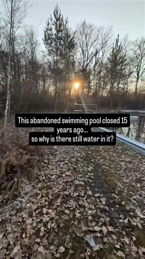 This Abandoned Swimming Pool Closed Years Ago… So Why Is There Still Water In It? #lostplaces