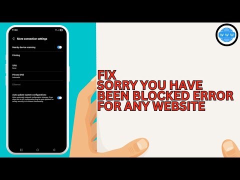 How to Fix Sorry You Have Been Blocked Error for Any Website