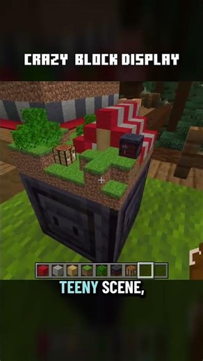 Using block display to make a shrink ray in VANILLA MINECRAFT 🤯 #minecraft