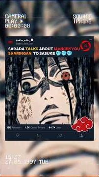 Sarada’s Question About Mangekyō Sharingan 💔 | Sasuke Silent