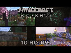 10 hours of no commentary minecraft ASMR cozy relaxing longplay (nature sounds + cave sounds) 1.21.8