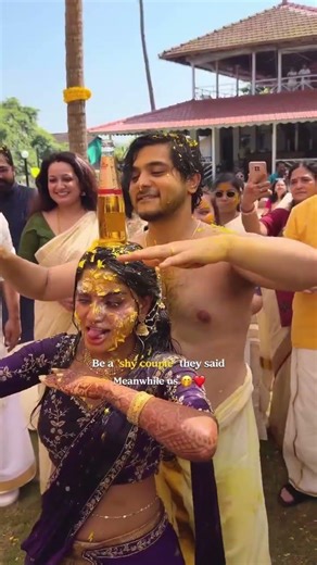 bride and groom Haldi look ✨ Less Filter More Glow | The Look Bridal Studio #makeup #bridal #haldi