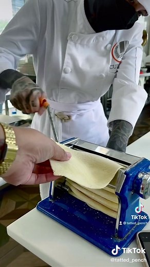 Fresh pasta for today👩🏻‍🍳 #fyp #tattooedchef #kitchenlife