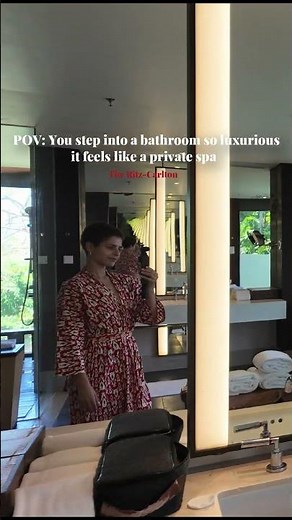 POV : You step into bathroom so luxurious that feels like a private SPA.