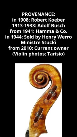 The 1716 'Adolf Busch' Stradivarius