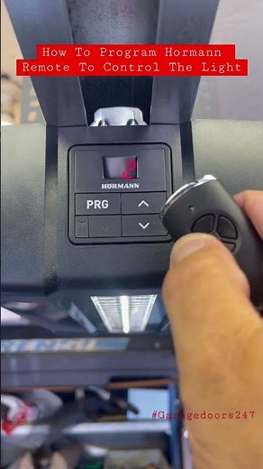 How to Program Hormann Remote To Control The Light on a Hormann Supramatic Garage Door Opener.