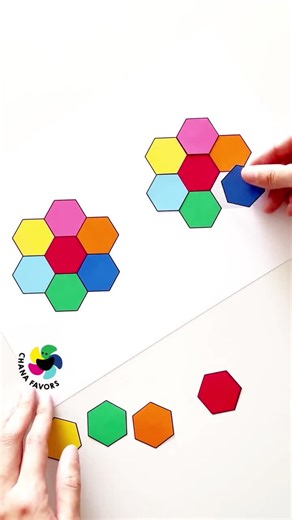 Hexagon Fill-in Puzzle: Brain Training Game (printable PDF) - Etsy