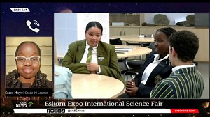 Eskom Expo International Science Fair 2023 Silver medal recipient, Grace Moyo from St Patrick's CBC in Kimberley, talks about her research project, "Swimming Cap 2.0". Video credit: SABC News/YouTube http://tinyurl.com/yh92jyey #DiscoverEskomExpo #FutureScientists #STEMI #STEMlife #WomenInSTEM #ThrowbackThursday | Eskom Expo for Young Scientists