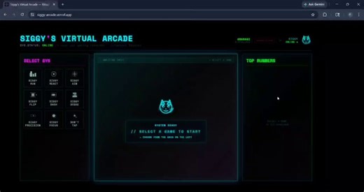 Spent the past few days building something simple… but genuinely competitive.Introducing Siggy’s Virtual Arcade 🎮(https://t.co/hv0TkO20Tx)A fast, skill-based arcade built around one idea:every run should matter.↓Inside the arcade:🎯 9 mini-gamesreaction, dodge, precision, timing each testing a different skill⚡ Smooth play systemunlock plays once → jump into any game → keep going without friction🏆 Live leaderboardusername-based (no wallet clutter), updating in real-timecompete for the top spot�