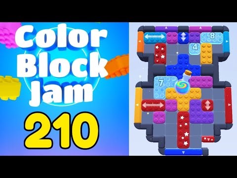 Color Block Jam Level 210 Solution Walkthrough