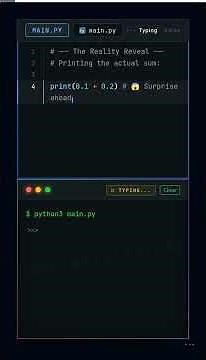 Why 0.1 + 0.2 ≠ 0.3 in Python (Floating Point Explained) #Math #FloatingPoint