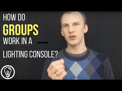 How Do Groups Work in a Professional Lighting Console?