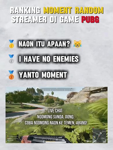 Ranking Moments with Random Streamers in PUBG Mobile