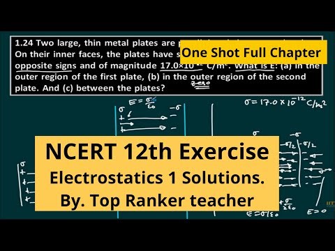 NCERT Class 12 Physics Exercise Solutions Electrostatics 1 | CBSE 12th Physics Chapter 1 Solutions