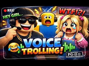 Loud Mic Voice Trolling In Roblox (Dollhouse)