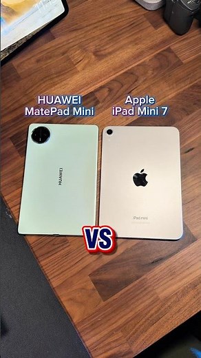 iPad vs. Huawei MatePad Mini comparison
