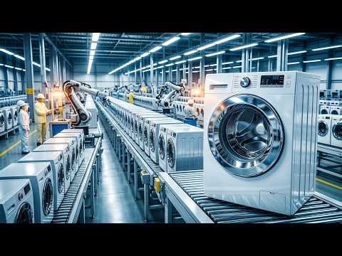 ''Inside a Washing Machine Factory 🧺 | How Washing Machines Are Made''