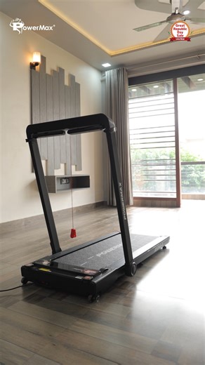 PowerMax Fitness on Instagram: "Level up your home workouts with the JogPad 3 Dual LED Display Treadmill. Made for smooth walking, steady runs, and staying consistent every day. 🏃‍♂️ 4 HP DC motor for reliable performance 🏃‍♂️ Dual LED display to track time, speed, distance, and calories 🏃‍♂️ Speed range from 1 to 12 km per hour with manual incline 🏃‍♂️ Foldable design with wheels for easy storage 🏃‍♀️ Buy now on Amazon and move stronger this Republic Day. @amazonhomeindia #GreatRepublicDay