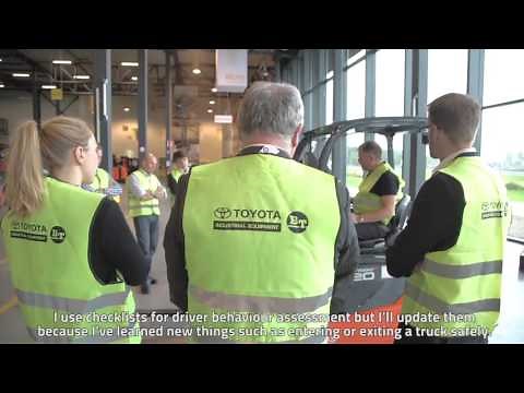 Material Handling safety training at Toyota