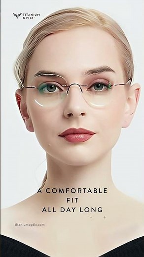 Best Memory Titanium Glasses, Rimless, Ultra-Lightweight and Flexible