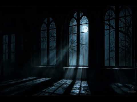 Abandoned Castle at Night 🌙 Dark Ambient Wind Through Empty Halls | Deep Sleep, Calm, Meditation