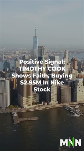 Market News Now on Instagram: "- Timothy Cook, as Nike's board member, acquired 50,000 shares worth $2.95 million in an open-market purchase disclosed via SEC Form 4, signaling strong personal conviction in the company's trajectory. - Nike shares climbed 4.27% to $59.79 shortly after the filing, reflecting immediate market enthusiasm for the insider's bullish move. - The company posted 6.03% revenue growth over the last three months but trails peers with a 40.6% gross margin and 0.54 EPS, highli