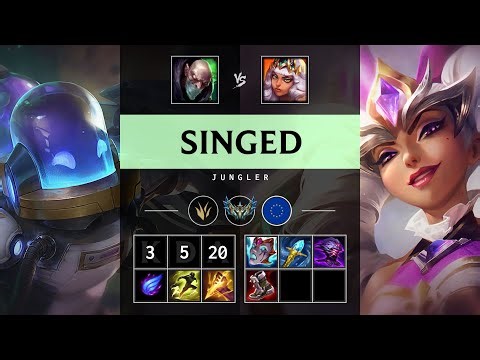 Singed Jungle vs Qiyana - EUW Challenger Patch 25.20