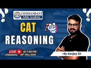 CAT Reasoning LIVE Class | Logical Reasoning Practice & Arrangement Tricks | 2025 Prep