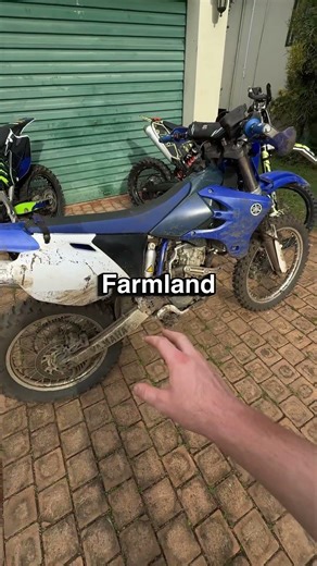 Riding dirtbikes through farmland #wr250f