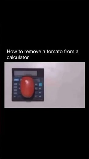 How to Remove a tomato from Calculator#algorithm #youtubealgorithm #funny #comedy