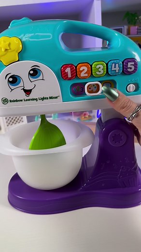 LeapFrog Rainbow Learning Lights Mixer #mixer #baking #leapfrog #asmr | Dream Team’s World
