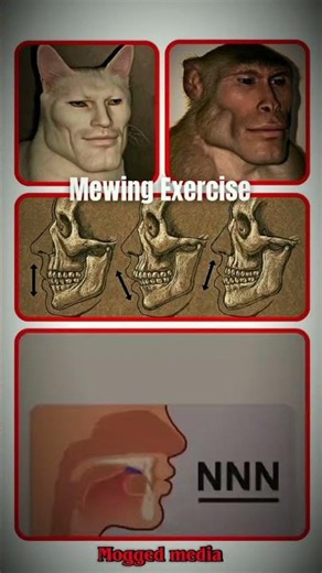 Mewing tutorial they don't want you to know... 💀 #glowup