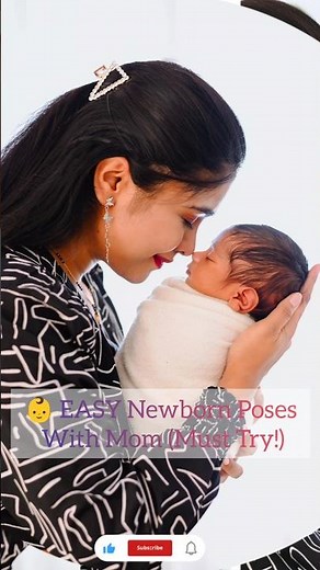 👶 EASY Newborn Poses With Mom (Must Try!)#baby#aai #betababy #shorts #ytshorts #youtubeshorts #poses