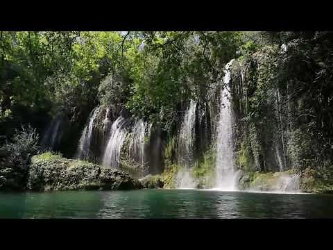 Video y sonido de cascadas en movimiento
