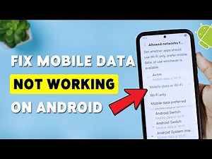 How To Fix Mobile Data Not Working On Android | Troubleshoot Mobile Data Issues 2025