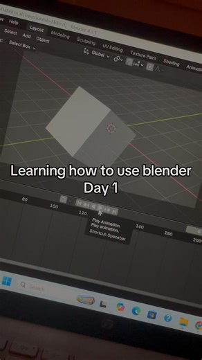 || Learning how to use blender || Day 1 || 3D animation ||