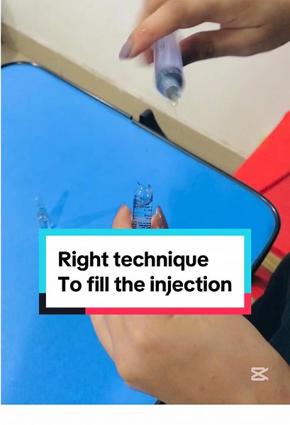 Right technique to fill the injection | how to fill the injection in right way