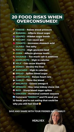 🚨 The “healthy” foods that backfire when you eat too much #wellnesstips #wellnessforlife #longevity