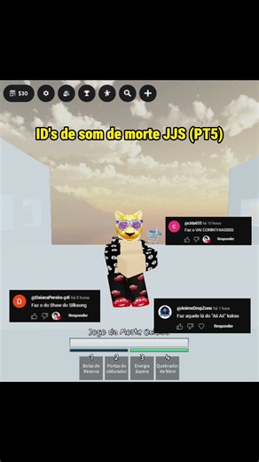 Melhores ID's de audio (PT5) #roblox #jjs #jujutsushenanigans
