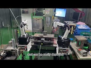 MG400 with stamping machine loading and unloading