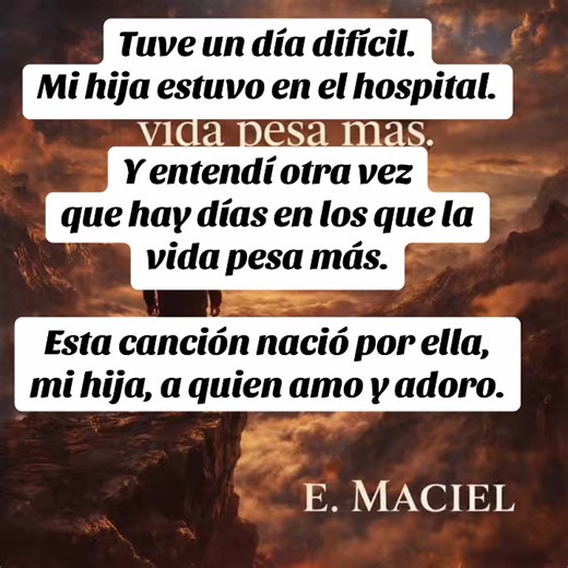 Días difíciles: Canción dedicada a mi hija