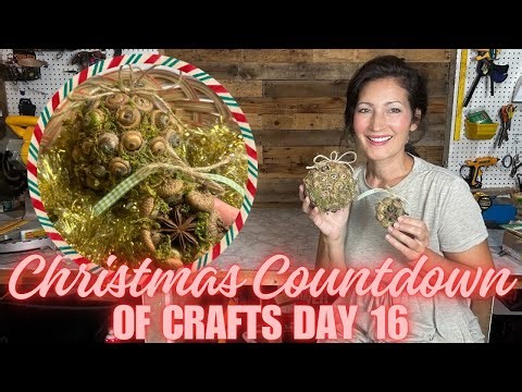 Crafting DIY Acorn Ornaments | Christmas Countdown of Crafts Nature Edition Day 16